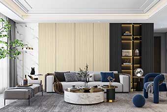 弋阳轻奢风格-客厅