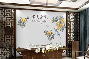 弋阳森佰汇航空纤维墙咔（富贵荣华）