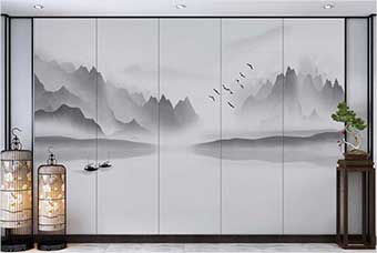 弋阳森佰汇航空纤维（山水画系列）