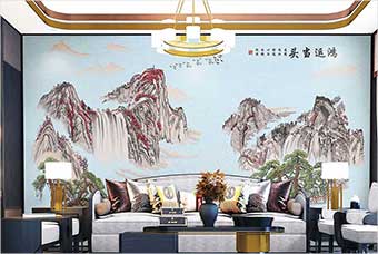 弋阳森佰汇航空纤维墙咔（鸿运当头）